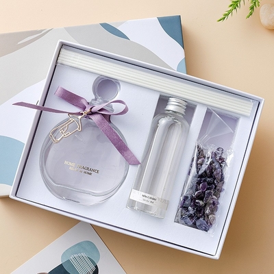 Perfume Crystal Glass Bottle Reed Diffuser da fragrância do óleo essencial da aromaterapia da casa
