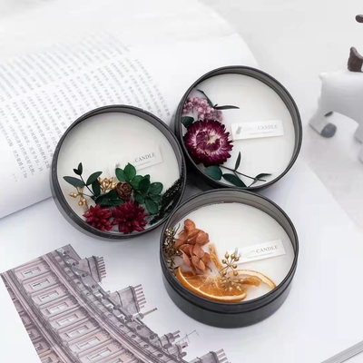 A cera da soja derrete casamento Scented de Tin Candles With Potpourri For da marca própria
