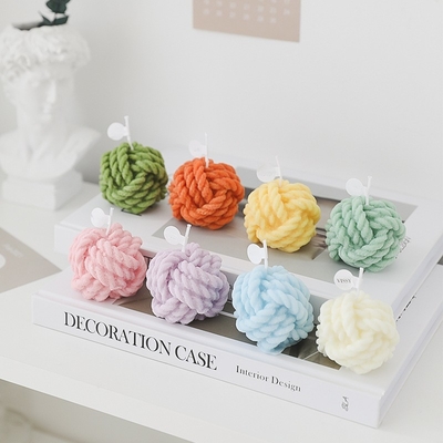 Aromaterapia Scented Cand criativo da caixa de presente do aniversário da fragrância da parafina da cera da soja de lãs pequenas delicadas por atacado da CASA do AROMA