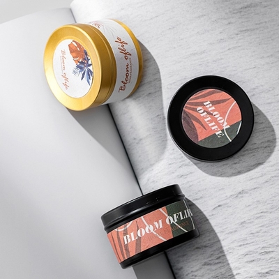 A CASA do AROMA personalizou Mini Black e o presente dourado da cor ajustou 5 perfumes dirige a vela Scented fragrância da cera da soja