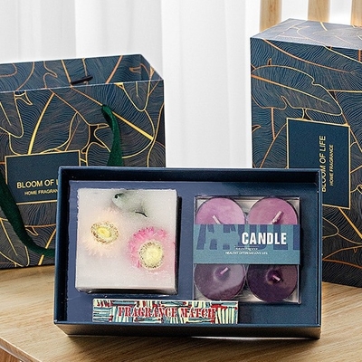 A coluna da cera da soja da cera do chá Scented a marca própria da fragrância do presente da vela personalizada