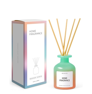 Flor fresca Reed Diffuser da garrafa de vidro do quarto do ar da garrafa de óleo essencial da aromaterapia
