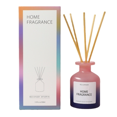 Flor fresca Reed Diffuser da garrafa de vidro do quarto do ar da garrafa de óleo essencial da aromaterapia
