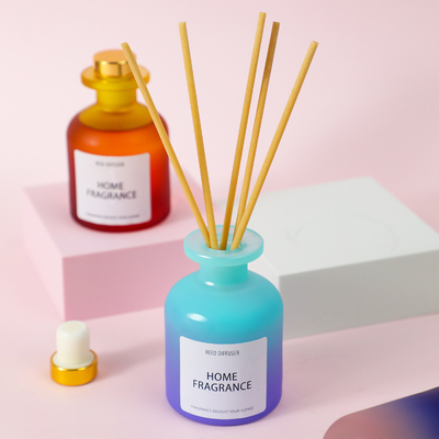 Flor fresca Reed Diffuser da garrafa de vidro do quarto do ar da garrafa de óleo essencial da aromaterapia