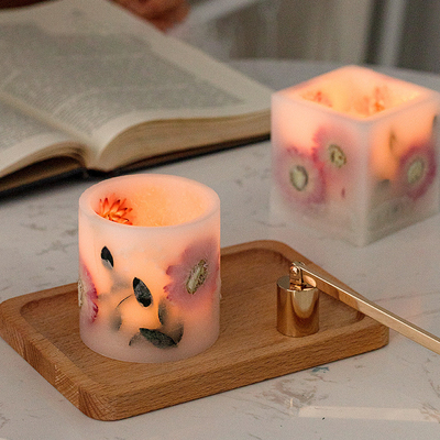 A marca própria feita sob encomenda da aromaterapia da caixa de presente Scented velas para o casamento