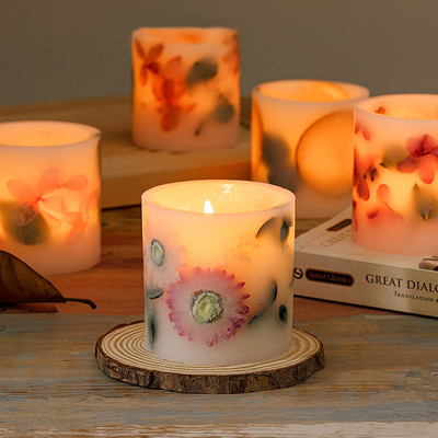 A marca própria feita sob encomenda da aromaterapia da caixa de presente Scented velas para o casamento
