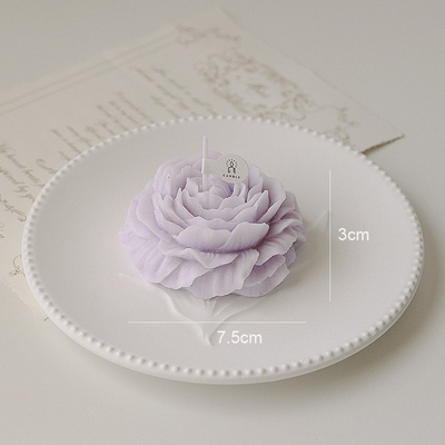 A peônia da forma da flor da CASA do AROMA que cinzela a aromaterapia da vela da cera da soja Scented feito a mão