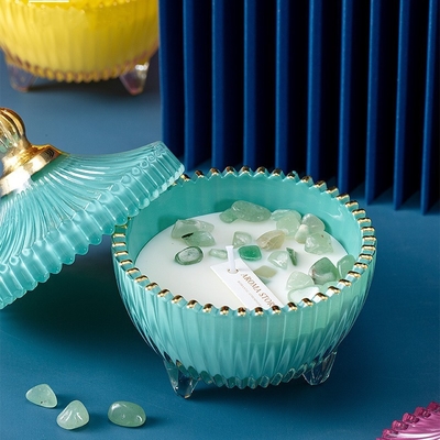 Marca própria Scented das velas do óleo essencial da cera da soja da aromaterapia do presente de época natalícia