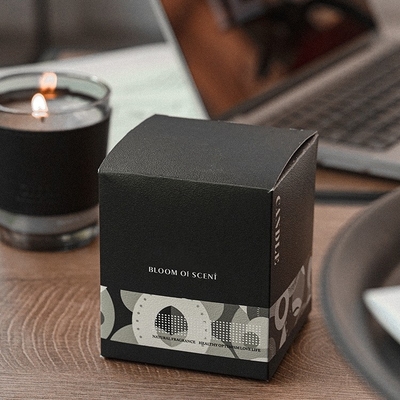 A cera de vidro luxuosa da soja do frasco do café preto da CASA do AROMA Scented velas