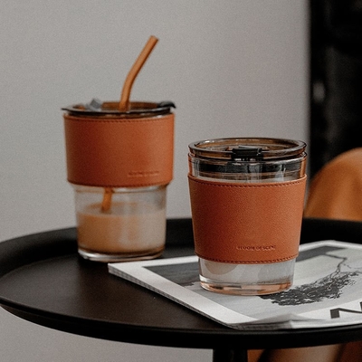 O presente de alta qualidade do copo de café preto da cera da soja da aromaterapia ajustou vela Scented da caixa