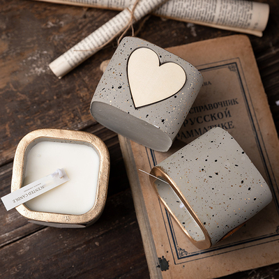 O grande cimento da marca própria Scented presentes de casamento luxuosos das velas