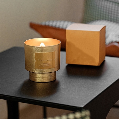Aromaterapia cerâmica da luz da região selvagem do copo de Tin Can Candle Black Frosted da cera da soja