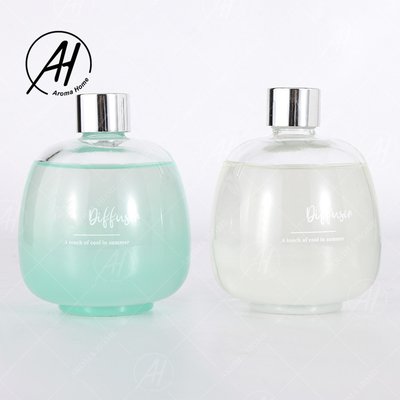 Vara fresca Reed Diffuser Essential Oil Sets da fibra da tampa da tira da garrafa de vidro da bolha do verão