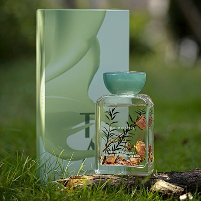 a tampa da resina do óleo 140ml essencial ajustou a fragrância fresca Reed Diffuser With Rose Flower do saco