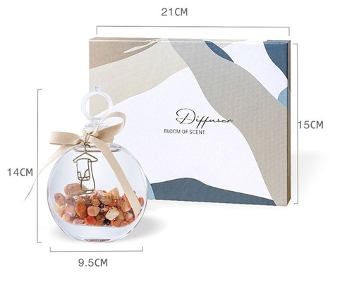 Fragrância colorida Crystal Aroma Diffuser do ar fresco da pedra de vidro do incenso do óleo essencial