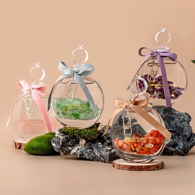 Fragrância colorida Crystal Aroma Diffuser do ar fresco da pedra de vidro do incenso do óleo essencial