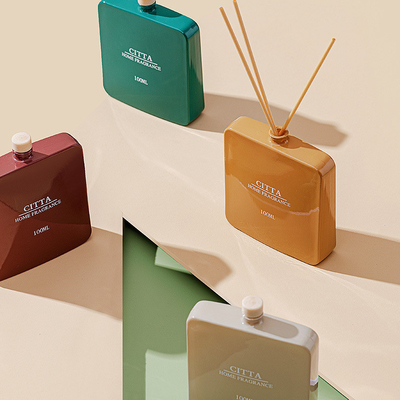 Ar que refresca o vidro Reed Diffuser Black da vara do óleo da fragrância do perfume da casa