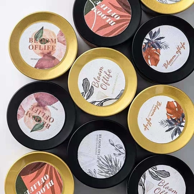 O presente da vela do frasco da decoração ajustou o curso 100% da cera da soja Tin Scented Candle 5pcs/Set