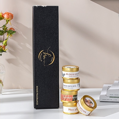 O presente da vela do frasco da decoração ajustou o curso 100% da cera da soja Tin Scented Candle 5pcs/Set