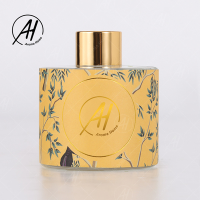 O frasco de vidro apagado do estilo nórdico da etiqueta Scented velas Reed Diffuser Set With Box
