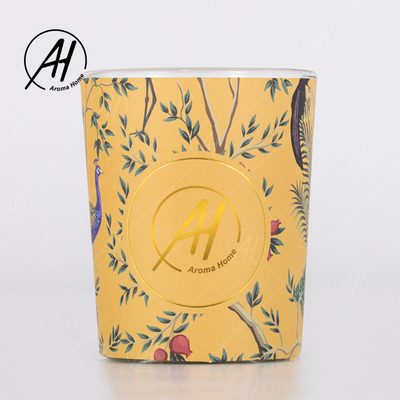 O frasco de vidro apagado do estilo nórdico da etiqueta Scented velas Reed Diffuser Set With Box