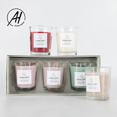 Grupo colorido 5.5OZ 3PCS do presente da vela do perfume da cera de Mini Home Glass Jar Soy do partido da aromaterapia