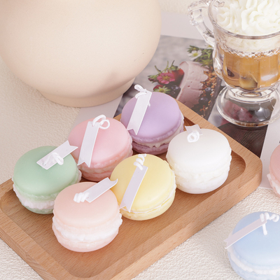 Vela de Mini Soy Wax Macaron Handmade do aroma do fruto da marca própria para o banheiro