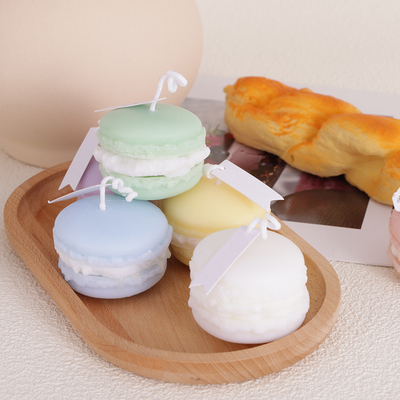 Vela de Mini Soy Wax Macaron Handmade do aroma do fruto da marca própria para o banheiro
