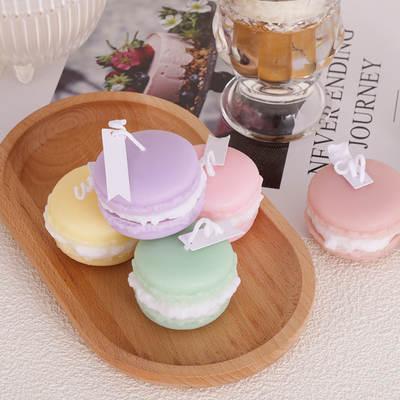 Vela de Mini Soy Wax Macaron Handmade do aroma do fruto da marca própria para o banheiro