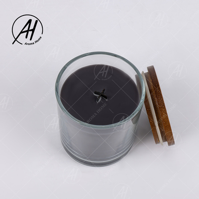 Velas Scented originais dos perfumes pretos do chocolate com tampa e caixa de presente