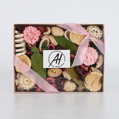 Da fragrância colorida da marca própria do algodão da flor pot-pourri eterno secado para o presente do grupo da casa