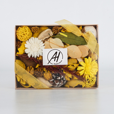 Da fragrância colorida da marca própria do algodão da flor pot-pourri eterno secado para o presente do grupo da casa