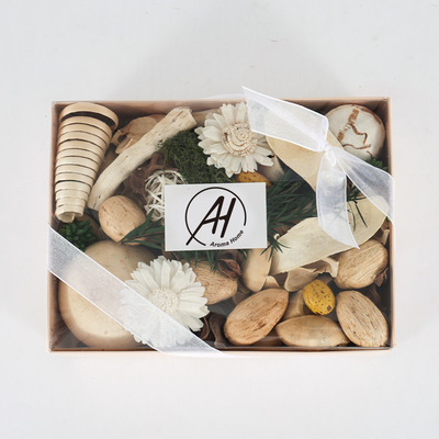 Da fragrância colorida da marca própria do algodão da flor pot-pourri eterno secado para o presente do grupo da casa
