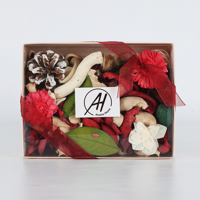 Da fragrância colorida da marca própria do algodão da flor pot-pourri eterno secado para o presente do grupo da casa