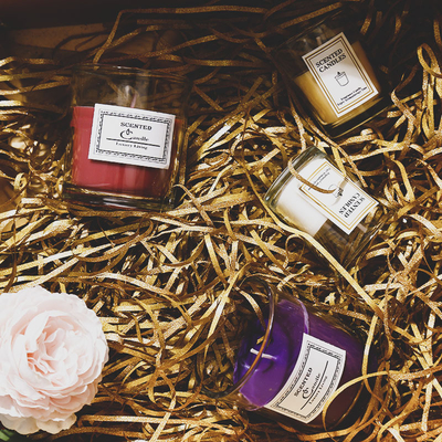 Da cera Scented nórdica da soja da fragrância do Ins da aromaterapia velas claras do frasco com caixa de presente