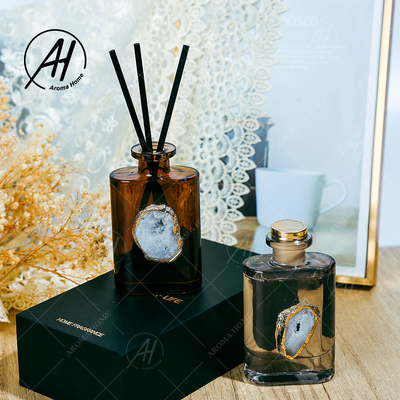 Garrafa de vidro do perfume nenhuma fragrância Reed Diffuser For Home Decor apagado do fogo