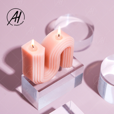 A cera luxuosa S da soja da aromaterapia do vegetariano natural do preço baixo dá forma a vela Scented para o casamento
