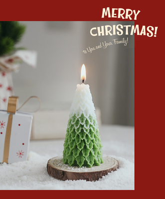 Da cera luxuosa por atacado da soja da novidade da forma da árvore de Natal da CASA do AROMA vela Scented