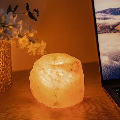 Castiçal de Crystal Stone Rock Lamp Set 4 Tealight da aromaterapia para o casamento