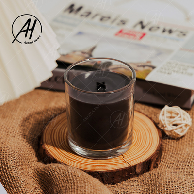 Vela Scented 8OZ do aroma de vidro luxuoso feito sob encomenda do frasco da fragrância do chocolate