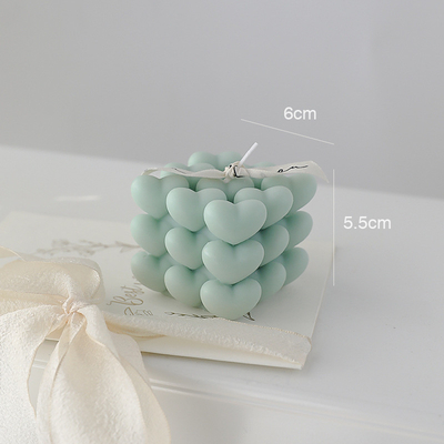 A vela do cubo de Rubik do amor do ano novo de DIY Scented o presente geométrico da aromaterapia