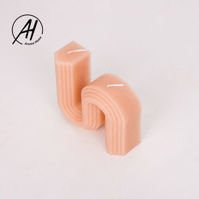 A cera original do feijão de soja da forma da casa S Scented o vertical horizontal da vela