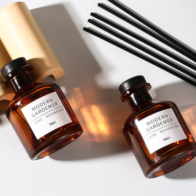 O vidro personalizado engarrafa o perfume Reed Diffuser 50ML do hotel da decoração da casa