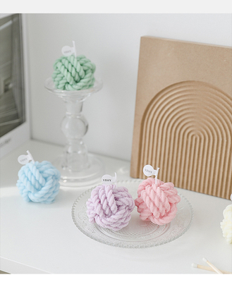 Velas Scented feitos a mão criativas da fragrância de lã pequena infantil coloridas