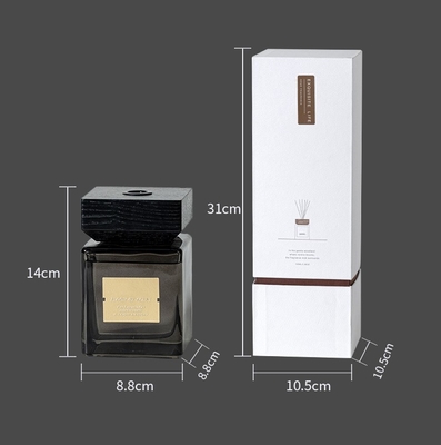 Óleo essencial da aromaterapia livre ocidental do fogo da garrafa do quadrado de Moss Air Fragrance Wood Cover