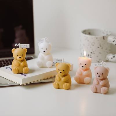 A CASA DIY Teddy Bear Shaped Scented Candle bonito do AROMA personalizou