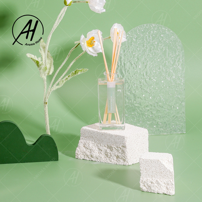 Varas Reed Diffuser 100ML do refrogerador de ar do óleo da garrafa de vidro do hotel com caixa de empacotamento