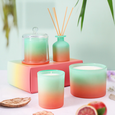 No grupo Scented decorativo do presente da vela da cor cor-de-rosa feita sob encomenda feito a mão conservada em estoque do inclinação