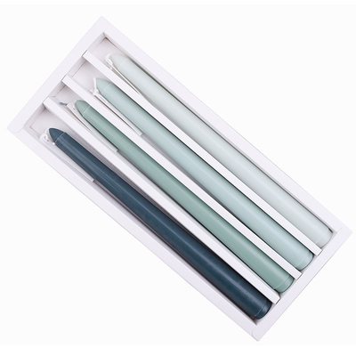 A cera alta do jantar do atarraxamento da cor sem fumaça feito a mão do inclinação Scented velas com feltros de lubrificação do algodão