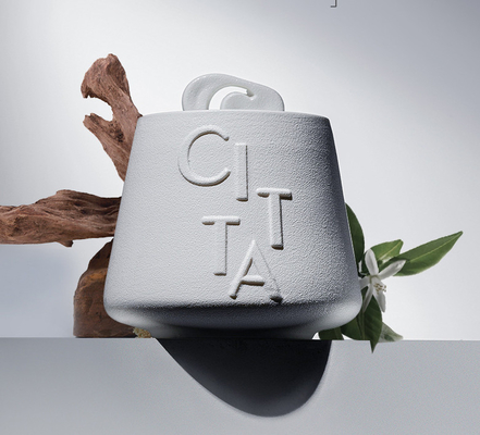 Vela Scented da porcelana cerâmica preta branca do castiçal de Mat Jars Holder No Glaze